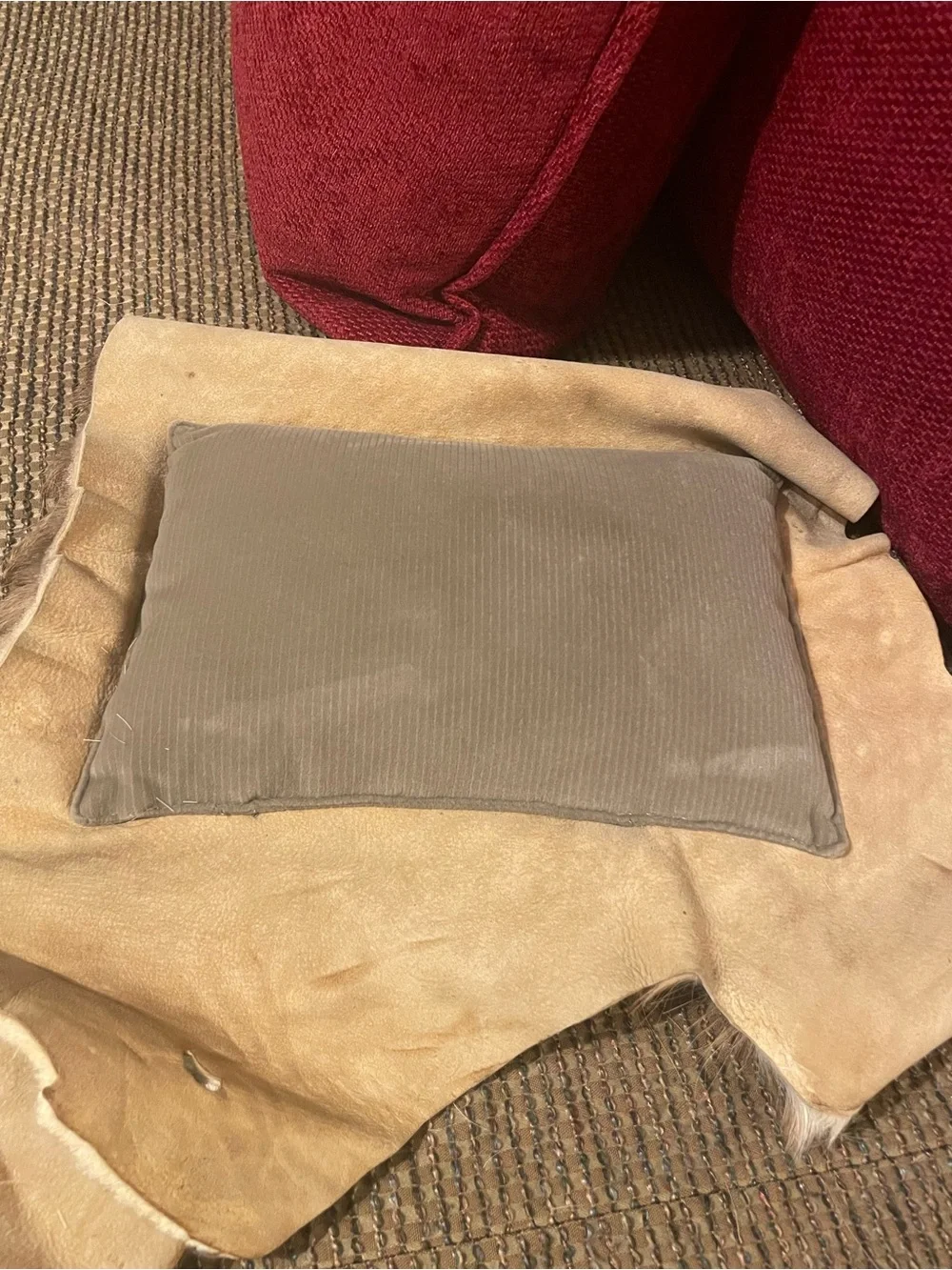 2 Authentic Deer Skin Pillows. True soft hide on underside of pillows.